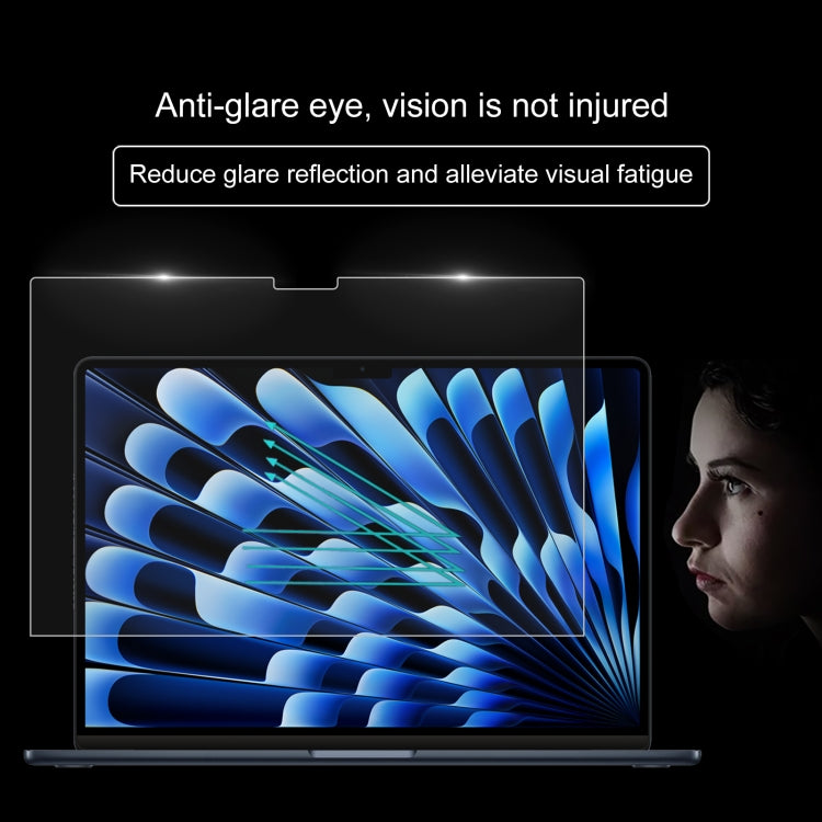 MacBook Air 15.3인치 A2941 2023용 0.26mm 9H 표면 경도 방폭 강화 유리 필름, MacBook Air 15.3인치 A2941 2023 / Air 15 M3 2024 A3114용 (1개)