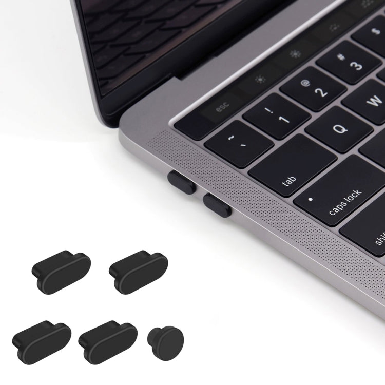 ENKAY 5-in-1 충전 포트용 방진 플러그, MacBook 12인치 / MacBook Pro 13.3 / 15.4인치 (2016/2017)용