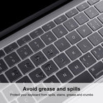 ENKAY TPU 키보드 보호 커버 for 2015 MacBook 12인치 (A1534) / MacBook Pro 13.3인치 터치바 미포함 (A1708), 유럽 버전, EU 버전