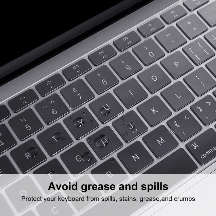 ENKAY TPU 키보드 보호 커버 for 2015 MacBook 12인치 (A1534) / MacBook Pro 13.3인치 터치바 미포함 (A1708), 유럽 버전, EU 버전