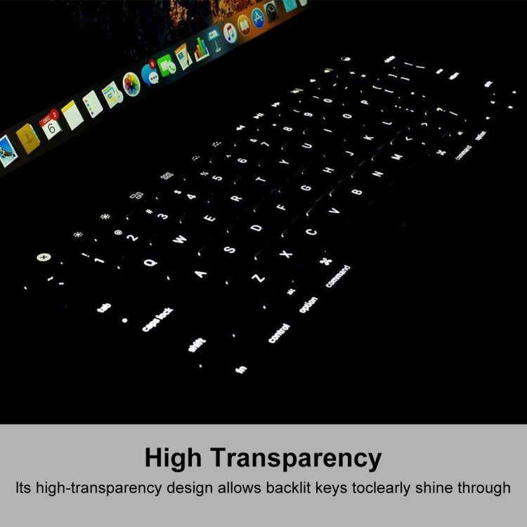 ENKAY TPU 키보드 보호 커버 for 2015 MacBook 12인치 (A1534) / MacBook Pro 13.3인치 터치바 미포함 (A1708), 유럽 버전, EU 버전