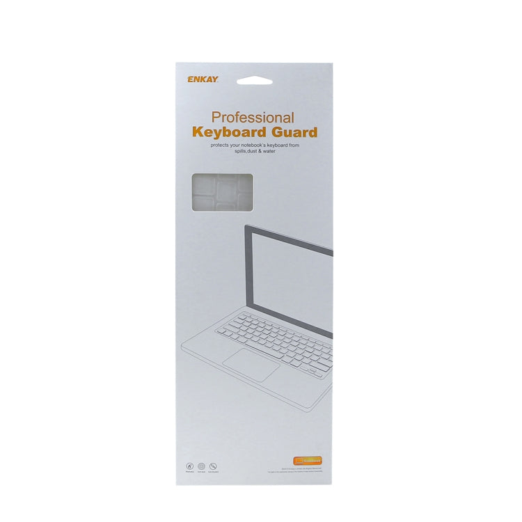 ENKAY TPU 키보드 보호 커버 for 2015 MacBook 12인치 (A1534) / MacBook Pro 13.3인치 터치바 미포함 (A1708), 유럽 버전, EU 버전