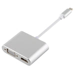 4 in 1 USB / Type-C to 4K HDMI + VGA + USB 3.0 인터페이스 다기능 어댑터