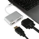 4 in 1 USB / Type-C to 4K HDMI + VGA + USB 3.0 인터페이스 다기능 어댑터