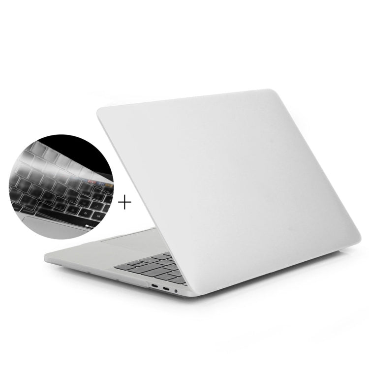ENKAY Hat-Prince 2-in-1 무광 하드 쉘 플라스틱 보호 케이스 + 유럽 버전 초박형 TPU 키보드 보호 커버, 2016년형 터치 바가 있는 MacBook Pro 13.3인치 (A1706)용, 터치 바가 있는 13.3인치 유럽 버전