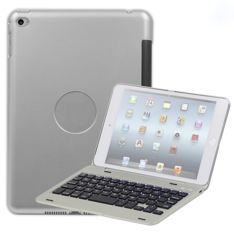 F1+ iPad mini 5 / 4용 노트북 버전 플라스틱 블루투스 키보드 태블릿 케이스