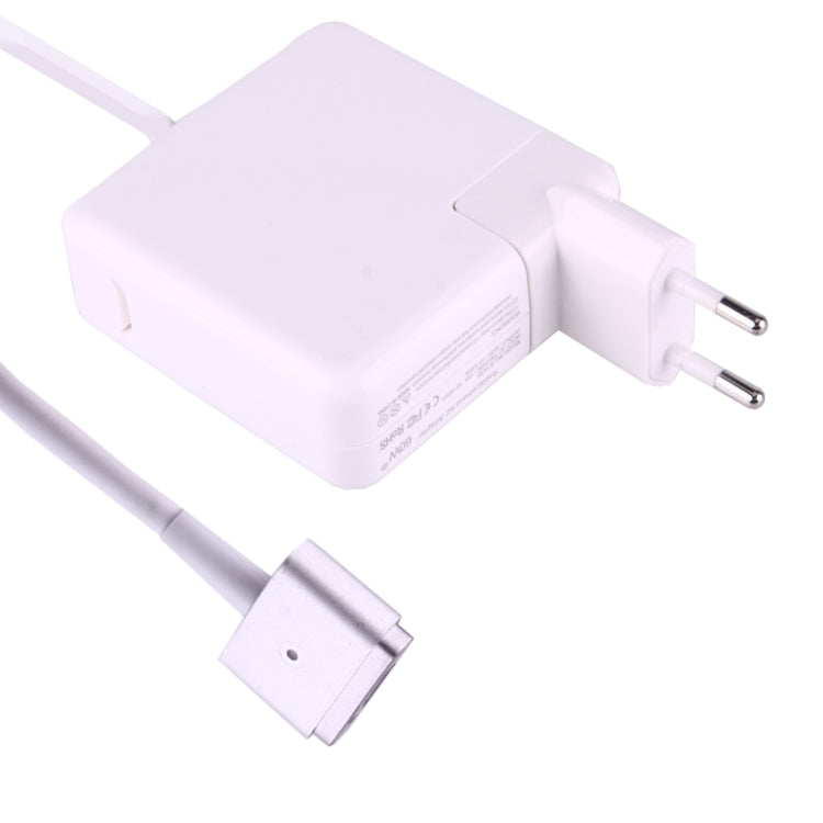 Apple Macbook A1425 / A1435 / A1502용 60W 16.5V 3.65A 5핀 T형 MagSafe 2 교체용 AC 어댑터, 길이: 1.8m