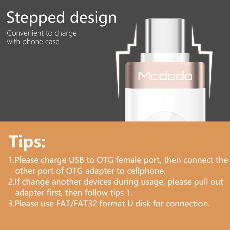 Mcdodo OT-1942 USB-C / Type-C to USB 3.0 AF 데이터 전송 충전 OTG 어댑터