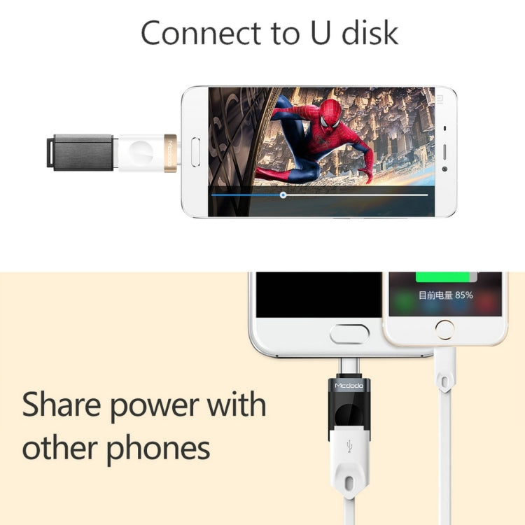 Mcdodo OT-1942 USB-C / Type-C to USB 3.0 AF 데이터 전송 충전 OTG 어댑터