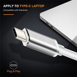 USB-C / Type-C 3.1 수컷 to DP 암컷 HD 변환기, 길이: 12cm