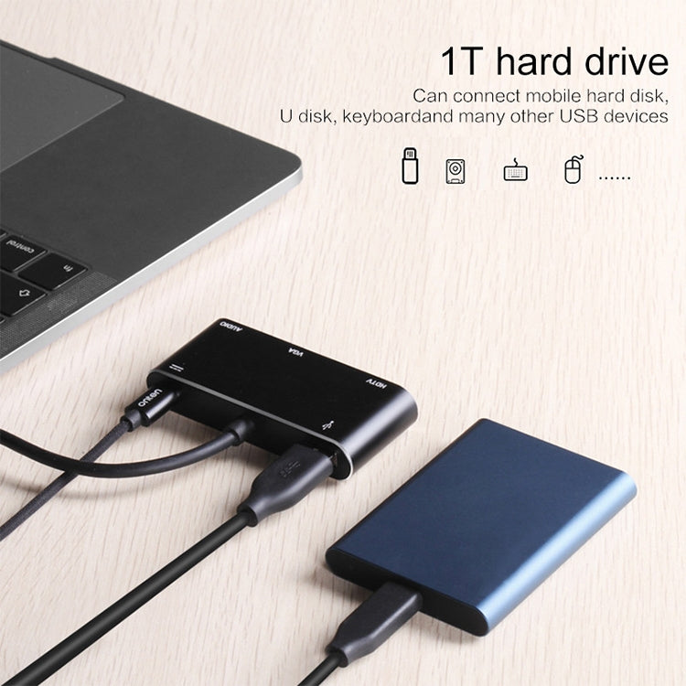 USB-C / Type-C to HDMI / VGA / USB 3.0 / PD 변환기