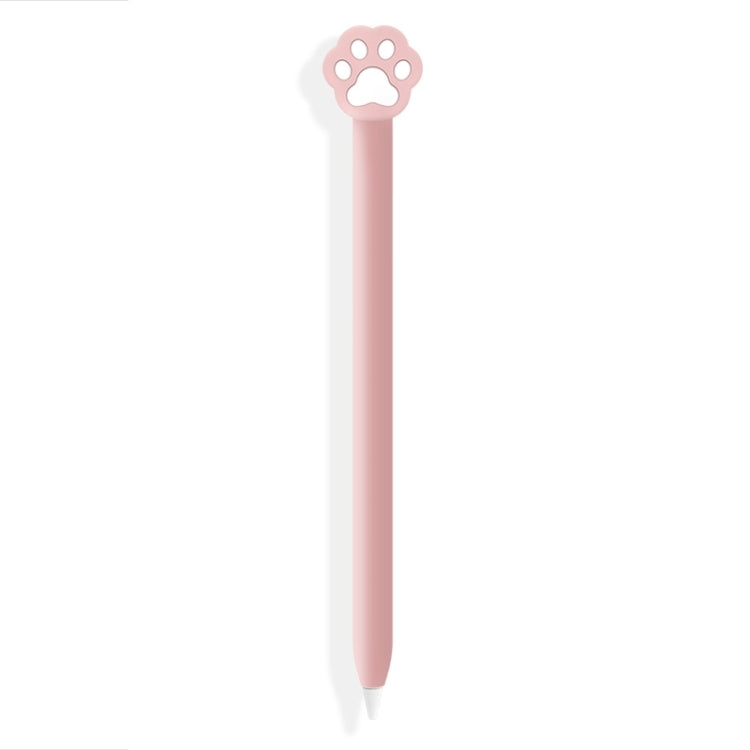 Apple Pencil 2용 귀여운 만화 실리콘 보호 커버 (고양이 발톱 핑크), Apple Pencil 2용