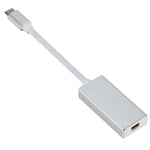 USB-C / Type-C 3.1 수컷 to Mini DP 암컷 HD 변환기, 길이: 12cm, 실버, 골드