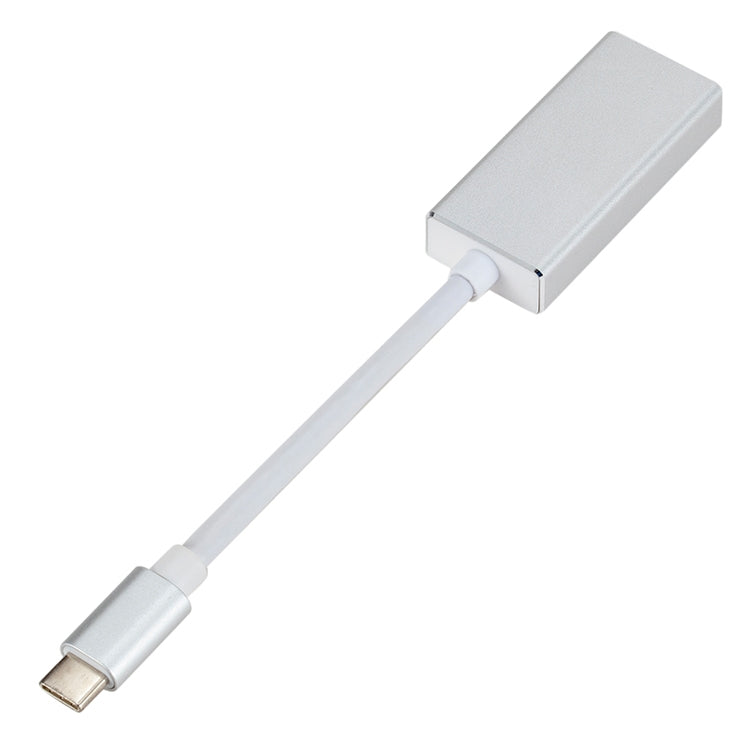USB-C / Type-C 3.1 수컷 to Mini DP 암컷 HD 변환기, 길이: 12cm, 실버, 골드