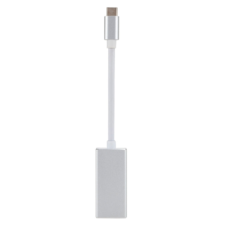 USB-C / Type-C 3.1 수컷 to Mini DP 암컷 HD 변환기, 길이: 12cm, 실버, 골드