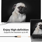 USB-C / Type-C 3.1 수컷 to Mini DP 암컷 HD 변환기, 길이: 12cm, 실버, 골드