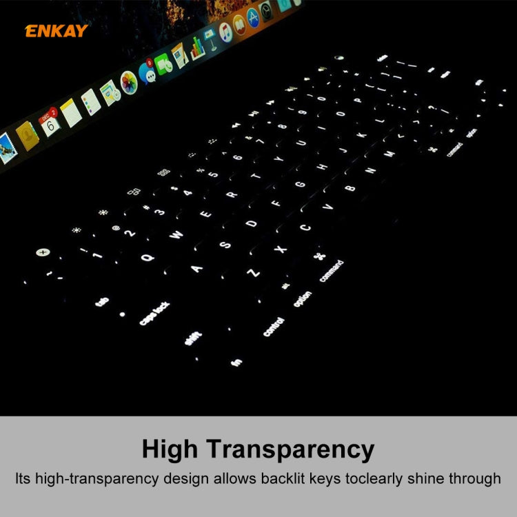 ENKAY TPU 키보드 보호 커버 MacBook Pro 13.3인치 A1706 / A1989 / A2159 & Pro 15.4인치 A1707 / A1990 (터치 바 포함), 미국 버전
