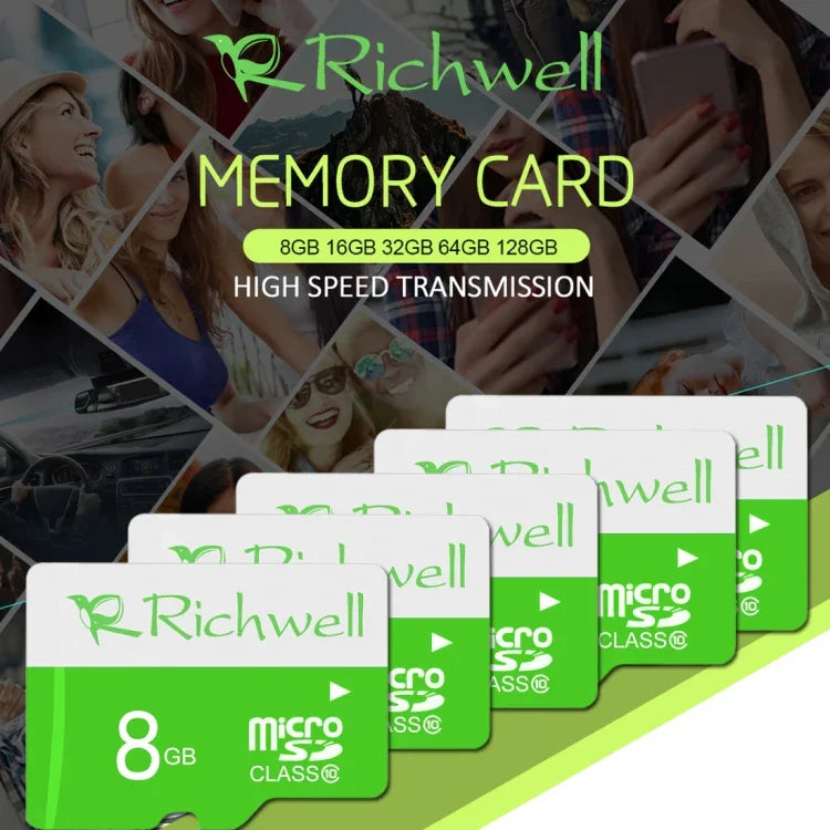 Richwell 16GB 고속 클래스 10 마이크로 SD(TF) 메모리 카드, 16GB