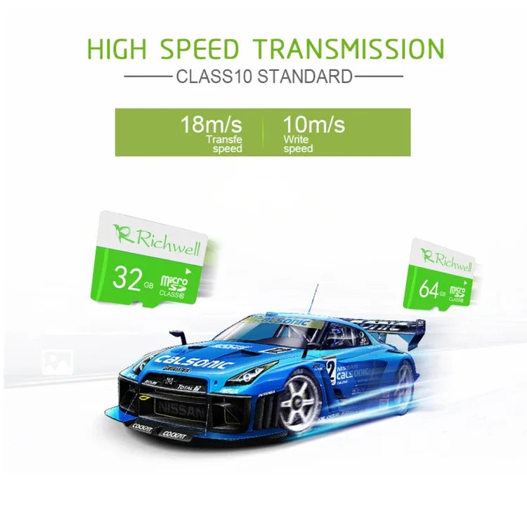 Richwell 16GB 고속 클래스 10 마이크로 SD(TF) 메모리 카드, 16GB