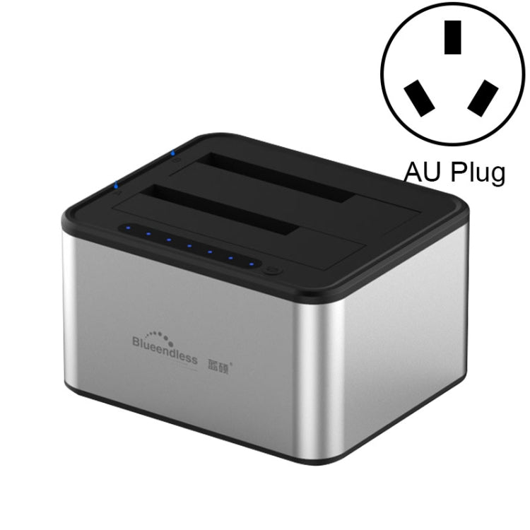 Blueendless 2.5 / 3.5인치 SATA USB 3.0 2베이 오프라인 복사 하드 드라이브 독