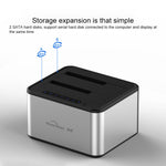 Blueendless 2.5 / 3.5인치 SATA USB 3.0 2베이 오프라인 복사 하드 드라이브 독