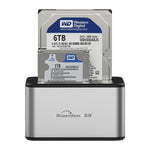 Blueendless 2.5 / 3.5인치 SATA USB 3.0 2베이 오프라인 복사 하드 드라이브 독