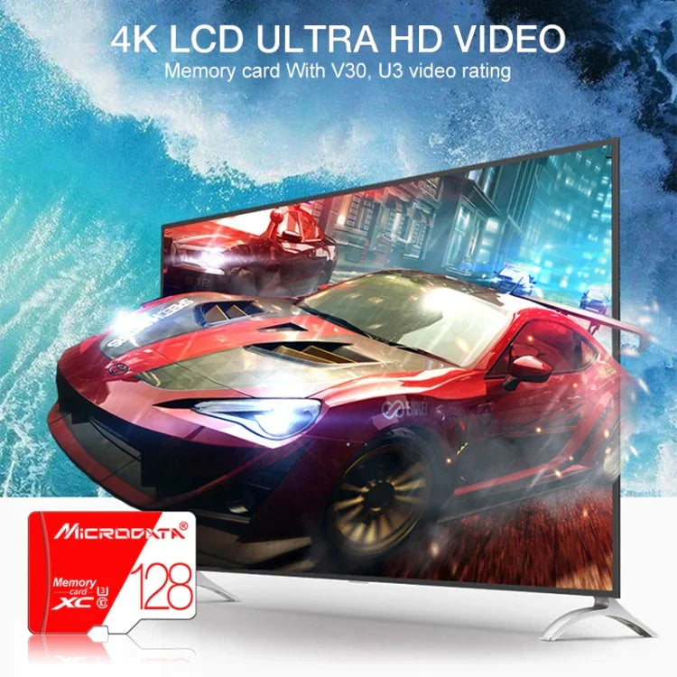 MICRODATA 16GB 고속 U1 레드 앤 화이트 TF(마이크로 SD) 메모리 카드, 16GB
