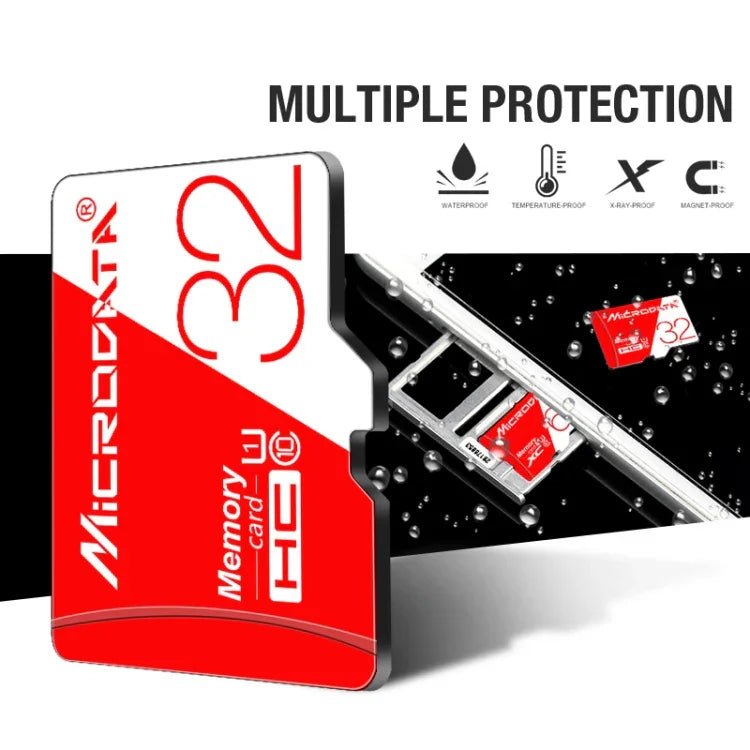 MICRODATA 16GB 고속 U1 레드 앤 화이트 TF(마이크로 SD) 메모리 카드, 16GB