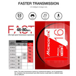MICRODATA 16GB 고속 U1 레드 앤 화이트 TF(마이크로 SD) 메모리 카드, 16GB