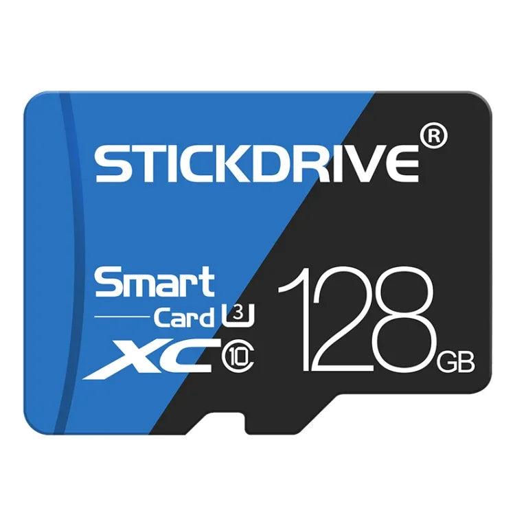STICKDRIVE 128GB 고속 U3 블루 앤 블랙 TF(마이크로 SD) 메모리 카드, 128GB