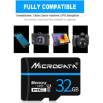 MICRODATA 32GB U1 Blue Line and Black TF(Micro SD) Memory Card, 32GB