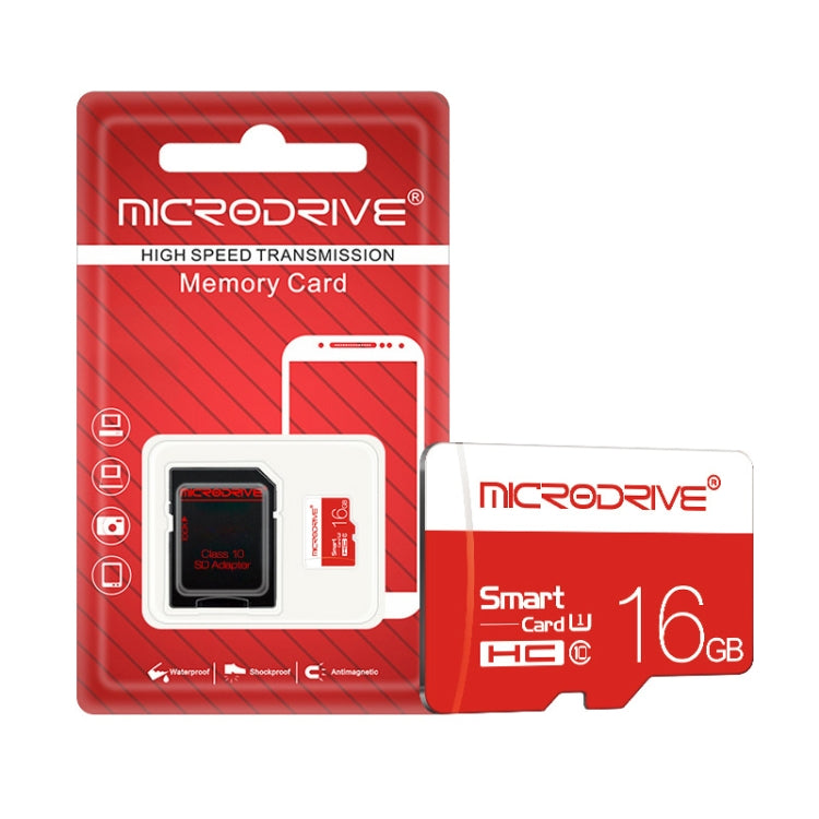 Microdrive 16GB High Speed Class 10 TF Memory Card, 16GB