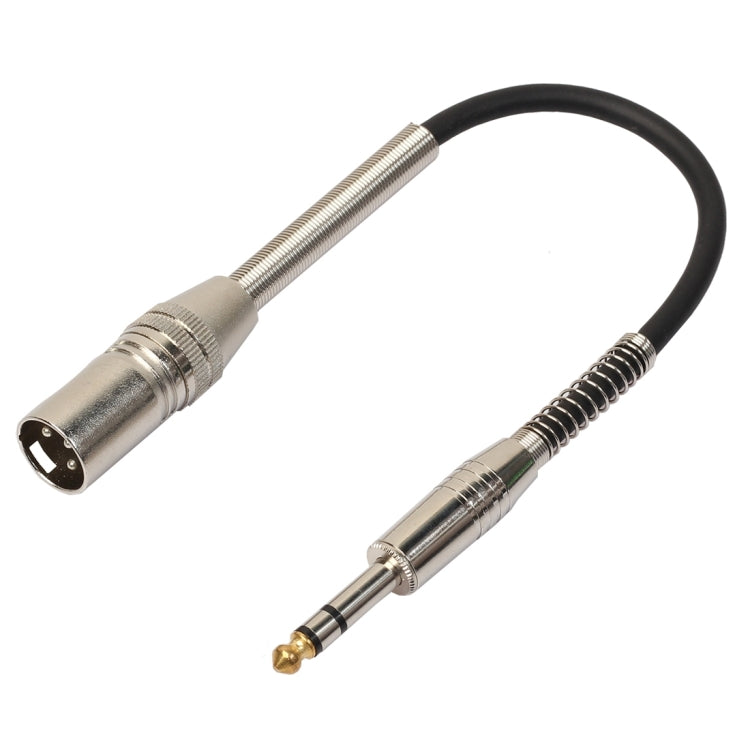 30cm XLR 3핀 수컷 to 1/4 인치 (6.35mm) 암컷 플러그 스테레오 마이크 오디오 케이블, BK2077KM