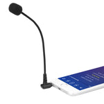 BOYA BY-UM4 3.5mm 인터페이스 플러그 라이브 쇼 전방향성 콘덴서 마이크 미니 유연 마이크 iPhone, Galaxy, Huawei, LG 및 기타 스마트폰용