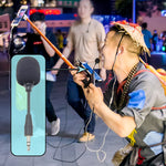 ZJ002MR-01 4단 핀 3.5mm 플러그 블루투스 무선 통역사 투어 가이드 메가폰 직선 마이크, 4단 핀