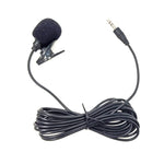 ZJ002MR 스테레오 3.5mm 직선 플러그 자동차 선바이저 무선 통역사 투어 가이드 메가폰 라발리에 유선 마이크, 길이: 3m, 스테레오 3.5mm
