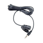 ZJ002MR 스테레오 3.5mm 직선 플러그 자동차 선바이저 무선 통역사 투어 가이드 메가폰 라발리에 유선 마이크, 길이: 3m, 스테레오 3.5mm
