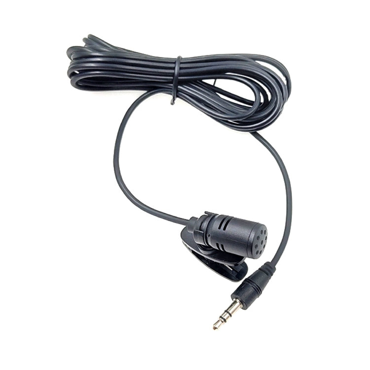 ZJ002MR 스테레오 3.5mm 직선 플러그 자동차 선바이저 무선 통역사 투어 가이드 메가폰 라발리에 유선 마이크, 길이: 3m, 스테레오 3.5mm