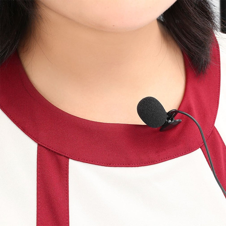 ZJ002MR 스테레오 3.5mm 직선 플러그 자동차 선바이저 무선 통역사 투어 가이드 메가폰 라발리에 유선 마이크, 길이: 3m, 스테레오 3.5mm