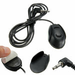 ZJ010MR 모노 3.5mm 각도형 헤드 플러그 자동차 내비게이션 GPS 스피커 외부 부착 블루투스 마이크, 길이: 3m, 3.5mm