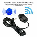 ZJ010MR 모노 3.5mm 각도형 헤드 플러그 자동차 내비게이션 GPS 스피커 외부 부착 블루투스 마이크, 길이: 3m, 3.5mm