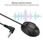 ZJ010MR 모노 3.5mm 각도형 헤드 플러그 자동차 내비게이션 GPS 스피커 외부 부착 블루투스 마이크, 길이: 3m, 3.5mm