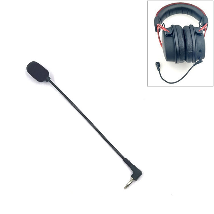 ZJ033MR-03 19cm 모노 3.5mm 각도 헤드 플러그 게이밍 헤드셋 사운드 카드 라이브 마이크로폰, 17cm 모노 각도 헤드