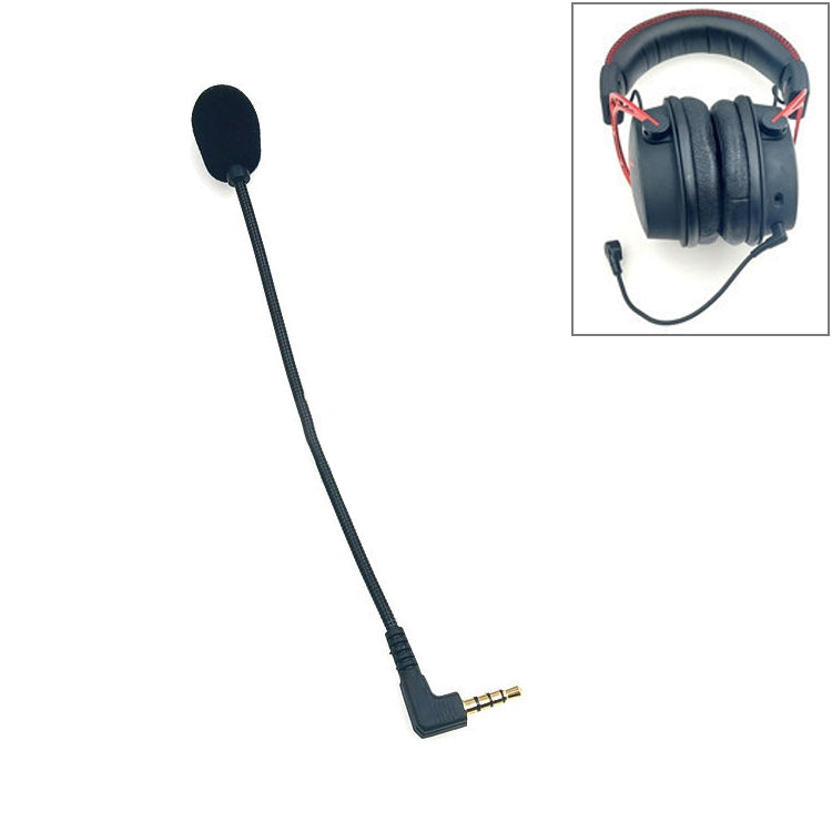 ZJ033MR-03 19cm 4단 핀 3.5mm 각도형 플러그 게이밍 헤드셋 사운드 카드 라이브 마이크, 17cm 4단 핀 각도형 헤드
