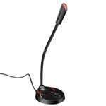 HXSJ F12 360도 구부러지는 드라이브 프리 USB 컴퓨터 마이크, 케이블 길이: 2.2m