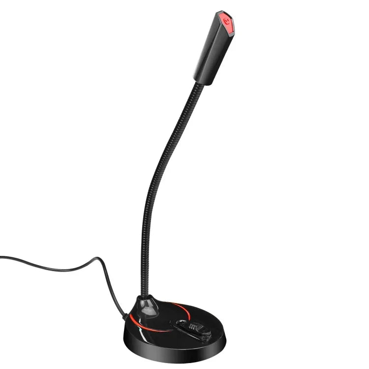 HXSJ F12 360도 구부러지는 드라이브 프리 USB 컴퓨터 마이크, 케이블 길이: 2.2m