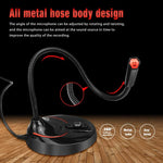 HXSJ F12 360도 구부러지는 드라이브 프리 USB 컴퓨터 마이크, 케이블 길이: 2.2m