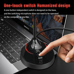 HXSJ F12 360도 구부러지는 드라이브 프리 USB 컴퓨터 마이크, 케이블 길이: 2.2m