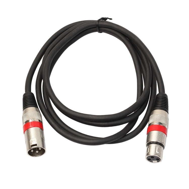 1m 3핀 XLR 수컷-암컷 MIC 차폐 케이블 마이크 오디오 코드, 길이: 1m (빨강)