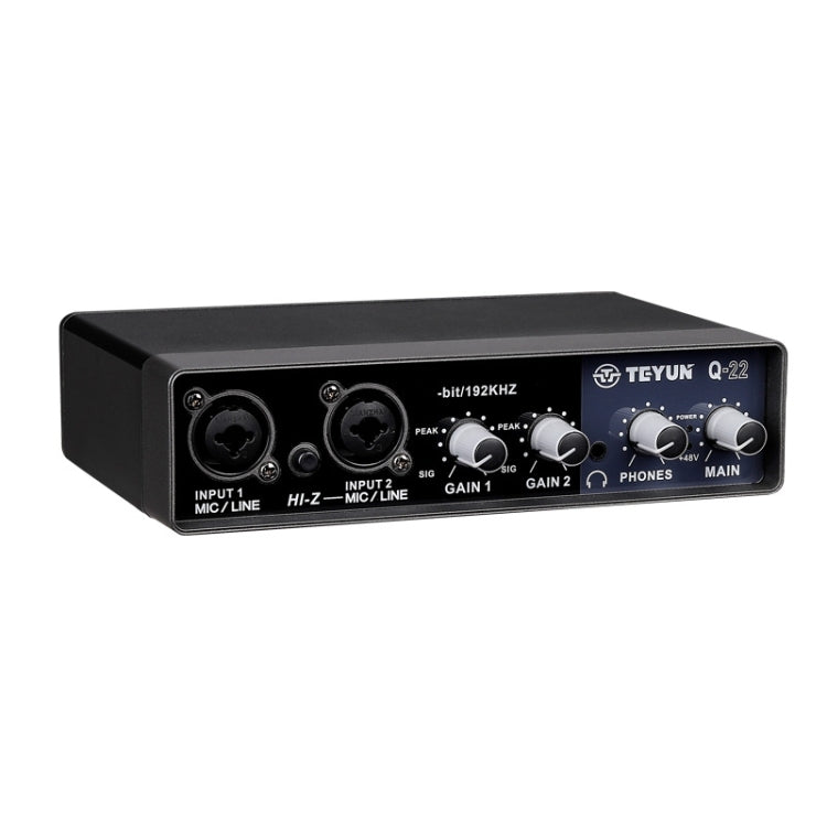 TEYUN Q-22 USB 컴퓨터 프리 드라이브 마이크 외장 사운드 카드, Q-22